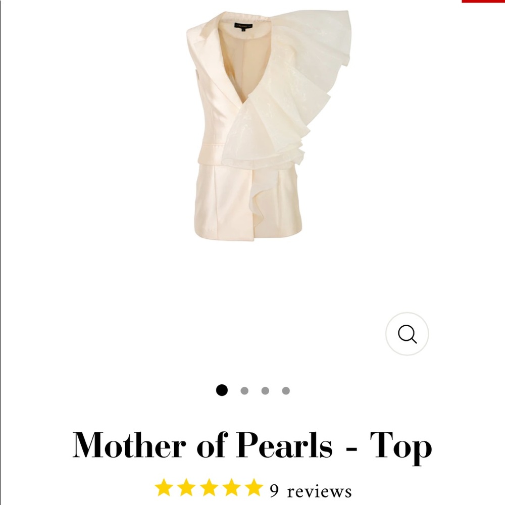 Mother of Pearls Cream 2 PCs Short Suit Set